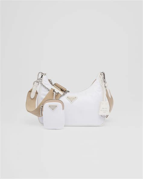 prada white re edition bag